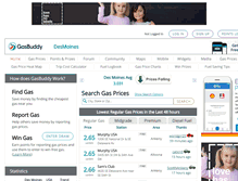 Tablet Screenshot of desmoinesgasprices.com